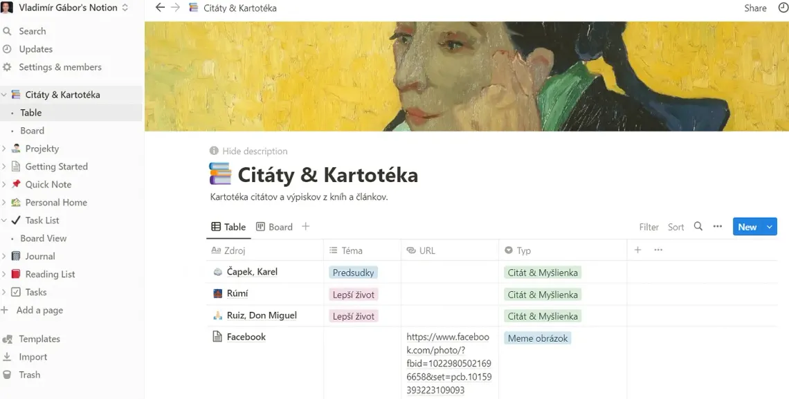 Online nástroj Notion